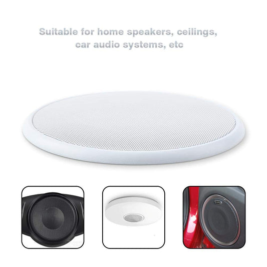 2PCS Speaker Grill, Speaker Cover Protective Metal Mesh, Audio System Grille Speaker Cover for Speaker/Car Audio System (8 Inch)