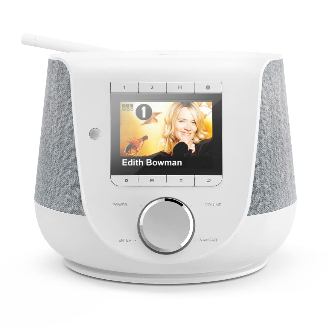 Hama internet radio with digital radio reception & phone charging function, Smart Radio DIR3200SBT (WLAN/DAB/DAB+/FM, Bluetooth/Spotify streaming, station buttons, radio alarm clock, UNDOK app) mini internet radio