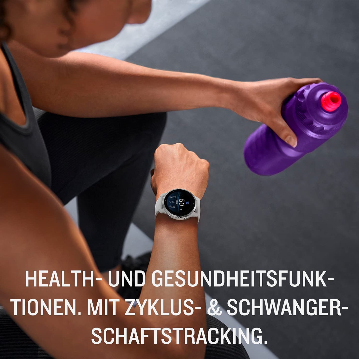 Garmin Venu 2S - slim GPS fitness smartwatch with sharp 1.1" AMOLED touchscreen, health features, over 25 preloaded sports apps, Garmin Music & Garmin Pay.