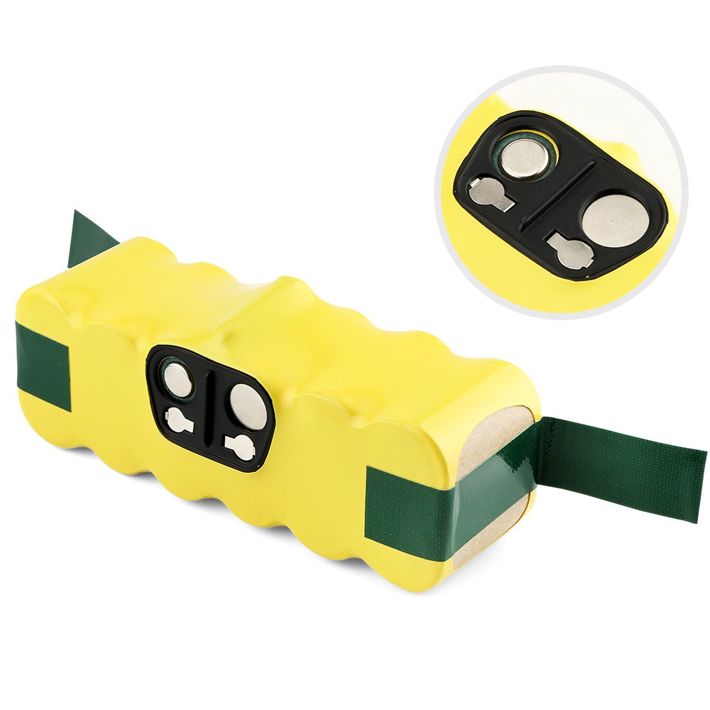 HT TopHinon 14.4V 4500mAh NiMH replacement battery for iRobot Roomba 500 series and 600 series, 700 series, 800 series, and 900 series.