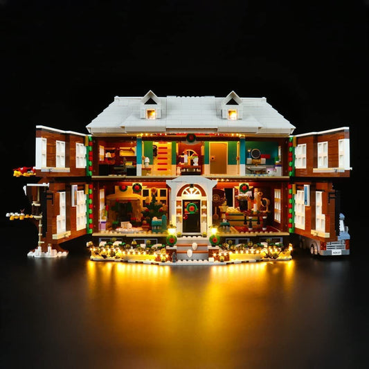 BrickBling LED Light Set for Lego 21330 Ideas Home Alone, Exclusive Lighting Collectible Home Decor Creative Gift (Lighting kit only, no Lego model) - Standard Version