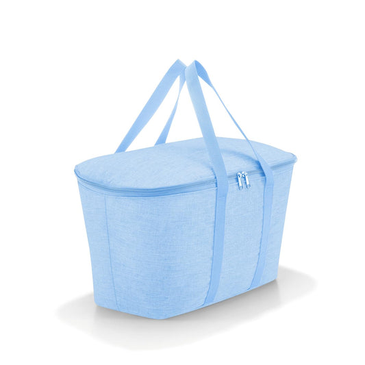 reisenthel coolerbag Twist Powder Blue - Cooler bag made of high-quality polyester fabric - Ideal for picnics, shopping, and on the go.