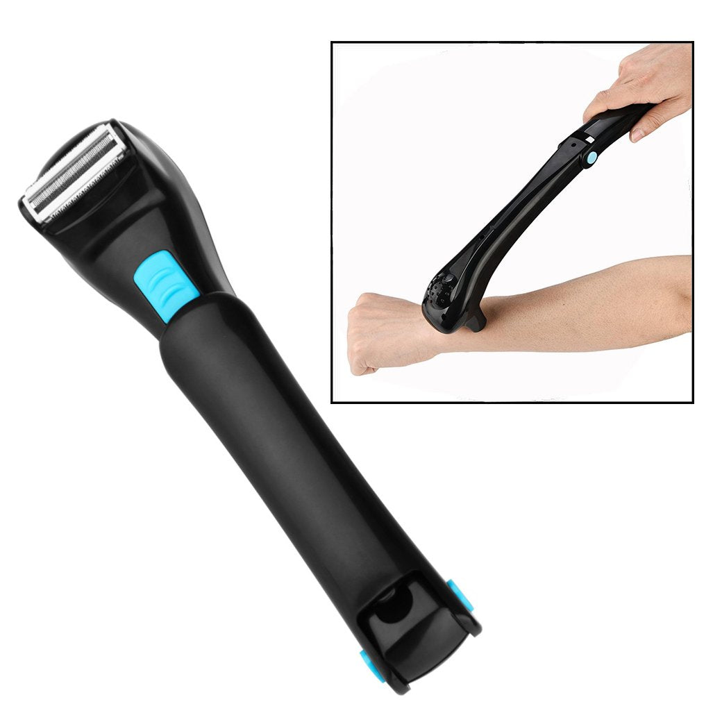 OFKPO foldable men's back shaver, electric body hair razor hair removal tool.