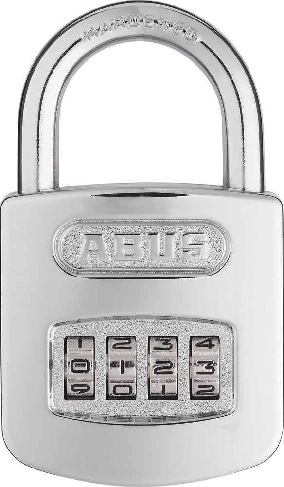 ABUS combination lock 160/50HB50 - padlock with high shackle and individually adjustable code - 35837 - ABUS security level 6 - Silver