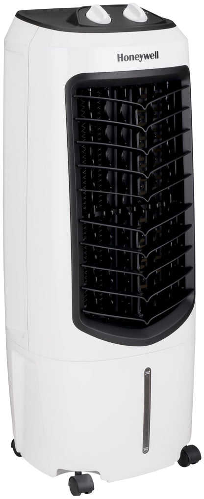 Honeywell Evaporative Air Cooler, 10 liter water tank, 3 speeds: high/medium/low, airflow: 330m³/h. TC10PM, White.