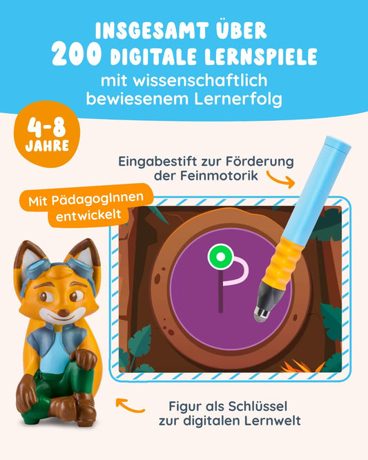 Edurino Bundle | 5 exciting learning games | Ages 4-8 | Reading & Writing, Numbers, First English, Logical Thinking, Creativity including pen & pencil case