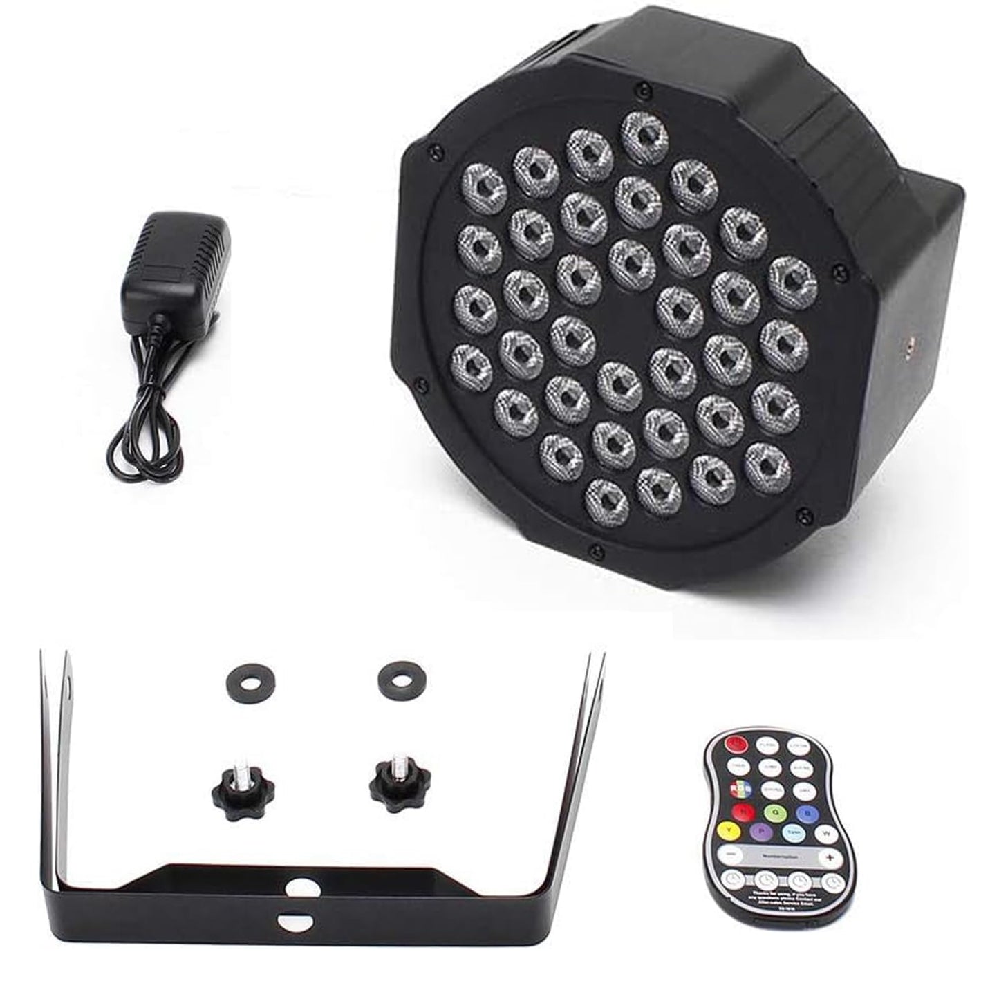 ZonQoonz 8PCS Rechargeable LED Par Light, RGB 36 LED Spotlight Battery DMX Stage Light with Remote Control 7 Lighting Modes for DJ Disco Party Light Stage Light