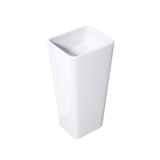 Mai & Mai design free-standing pedestal sink Col31 White, made of mineral cast, washbasin, dimensions: 40x35x82cm