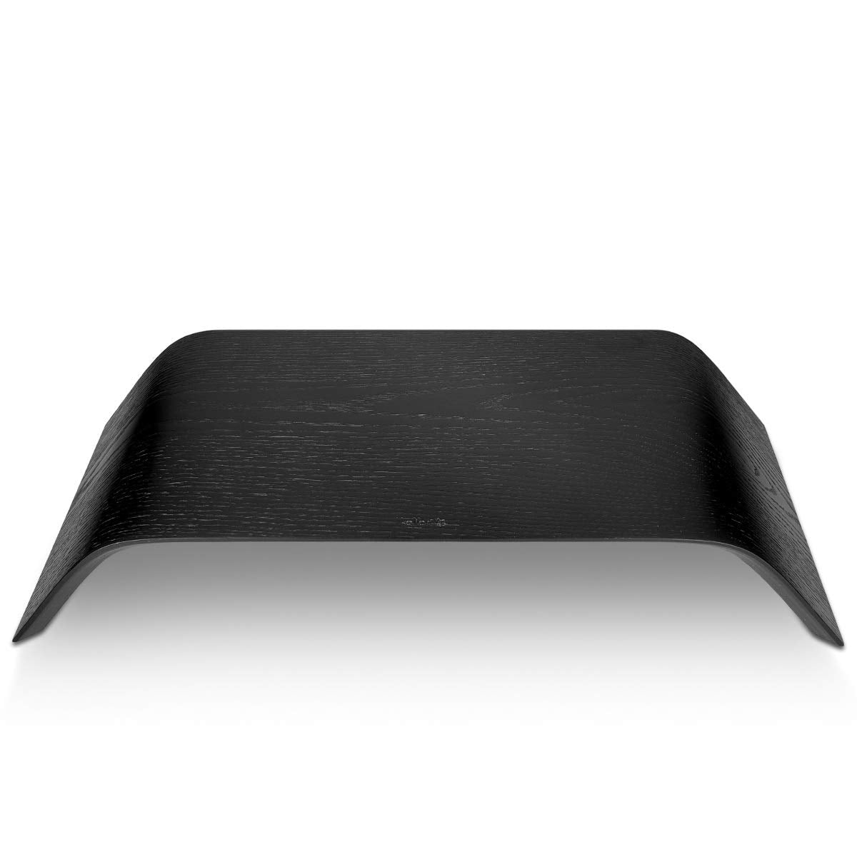 Calibrate screen wood stand TV stand - computer desk desktop monitor stand bench - oak wood desk riser in black