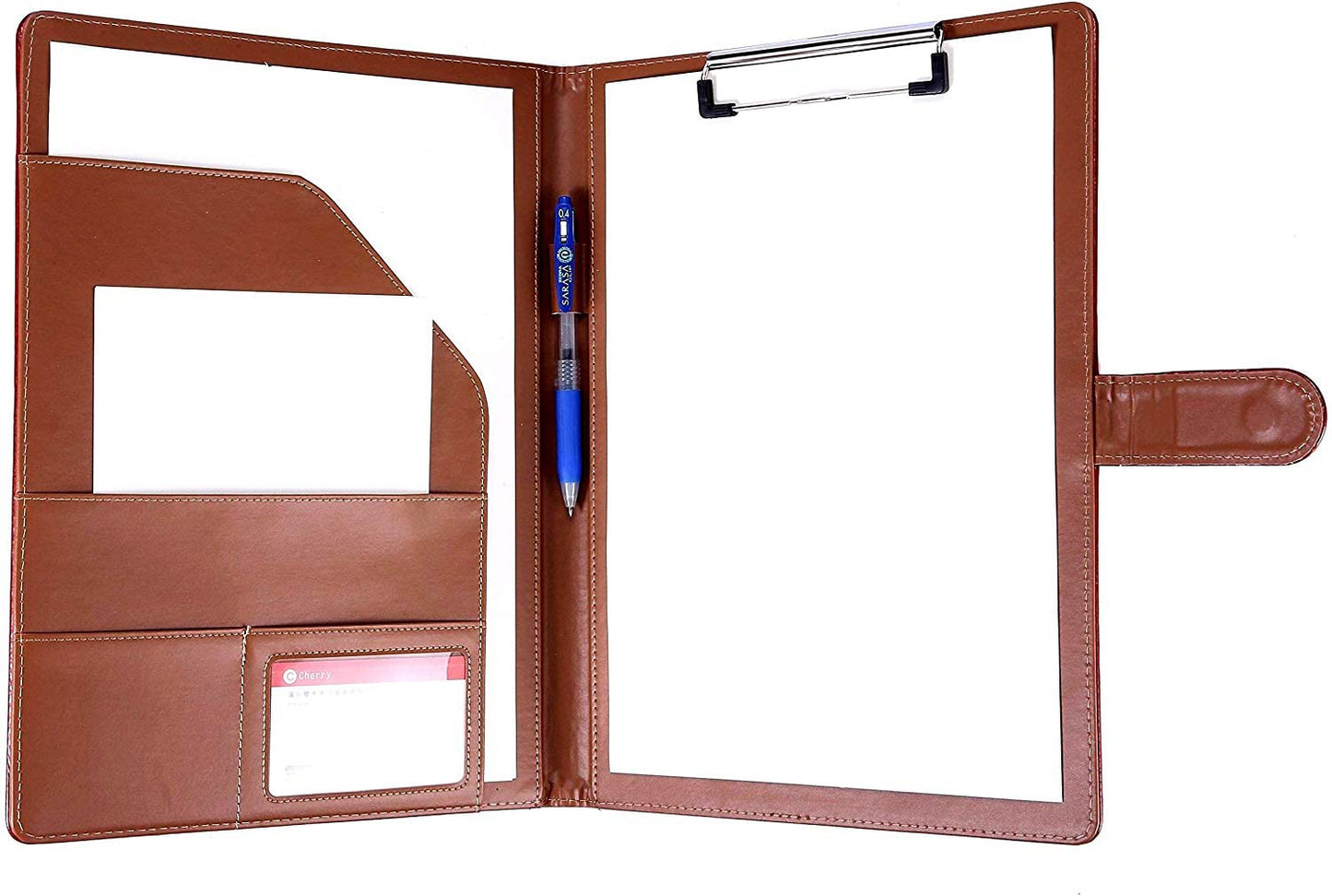 Folder A4 Clipboard Portfolio Clipboard A4 Clipboard Folder with Clipboard (Brown)