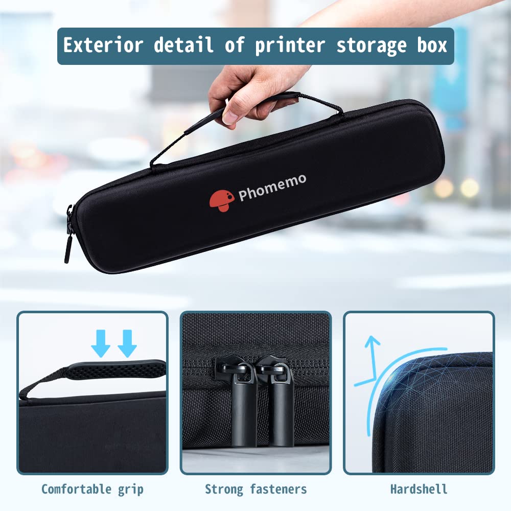 Phomemo M08F, M08D, A4 printer bag, portable bag compatible with M08F, P831 portable thermal printer (box only).