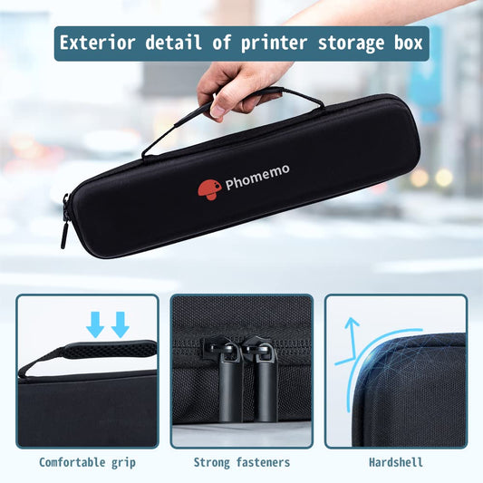 Phomemo M08F, M08D, A4 printer bag, portable bag compatible with M08F, P831 portable thermal printer (box only).