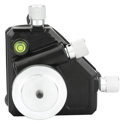 Oumefar 360 ° Level Stand is a 360-degree standard tripod mount made of aluminum alloy with a 1/4" thread level tool for leveling.