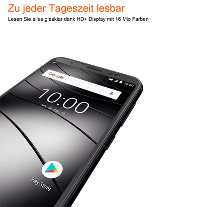 Gigaset GS185 Smartphone contract-free (13.97 cm (5.5 inch) HD+ Display, 16GB storage, Android 8.1) midnight blue