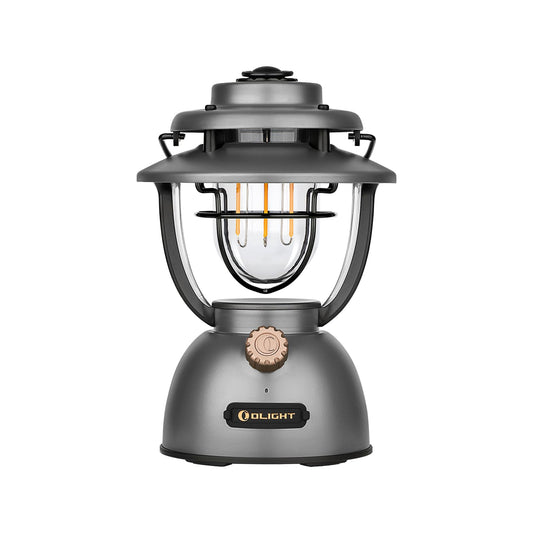 OLIGHT Olantern Classic 2 Pro camping lantern 300 lumens, retro-style LED lantern with stepless dimming, USB rechargeable power bank, for camping, garden, power outages, decoration, hiking Gray
