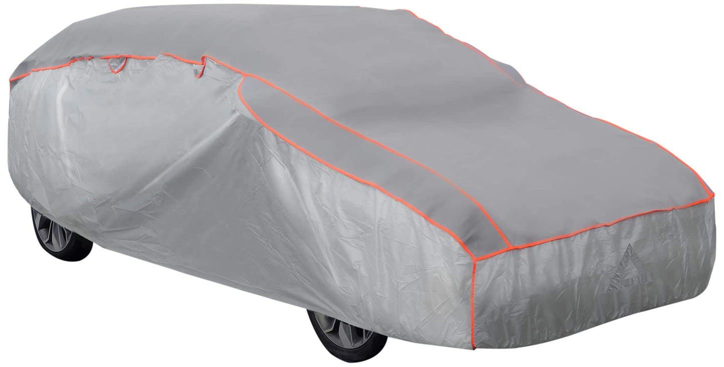 APA 16169 Hail Protection Full Garage XXL, Car Cover, Car Tarpaulin, tear-resistant, water-repellent, grey