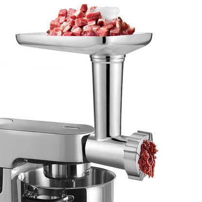 Gdrtwwh Meat Grinder Attachment suitable for all Kenwood Chef and kMix Kitchen Machines, with 2 sausage filling tubes and 4 grinding discs.