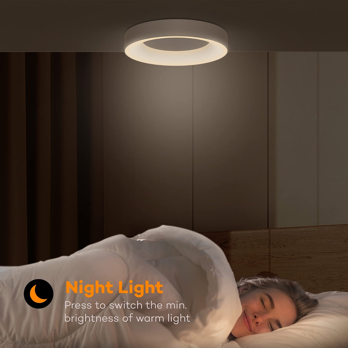 Matane LED ceiling light with RGB color changing, dimmable ceiling lamp with remote control, 24W bulbs 3000K-6500K for youth room living room bedroom children's room bathroom kitchen Round 28cm