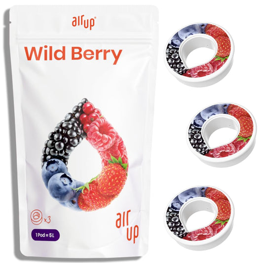 air up® Flavor Pods Pack 3 x Wildberry | Vegan & 0 sugar | Discover many more flavored water pods for your water bottle, water flavors, scent pods for water bottle.