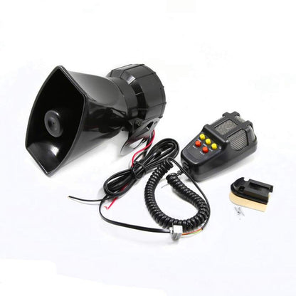 YIYIDA car horn with microphone PA speaker system electric horn emergency speaker car siren sound speaker vehicle horn loud suitable for any 12V truck car boat etc.