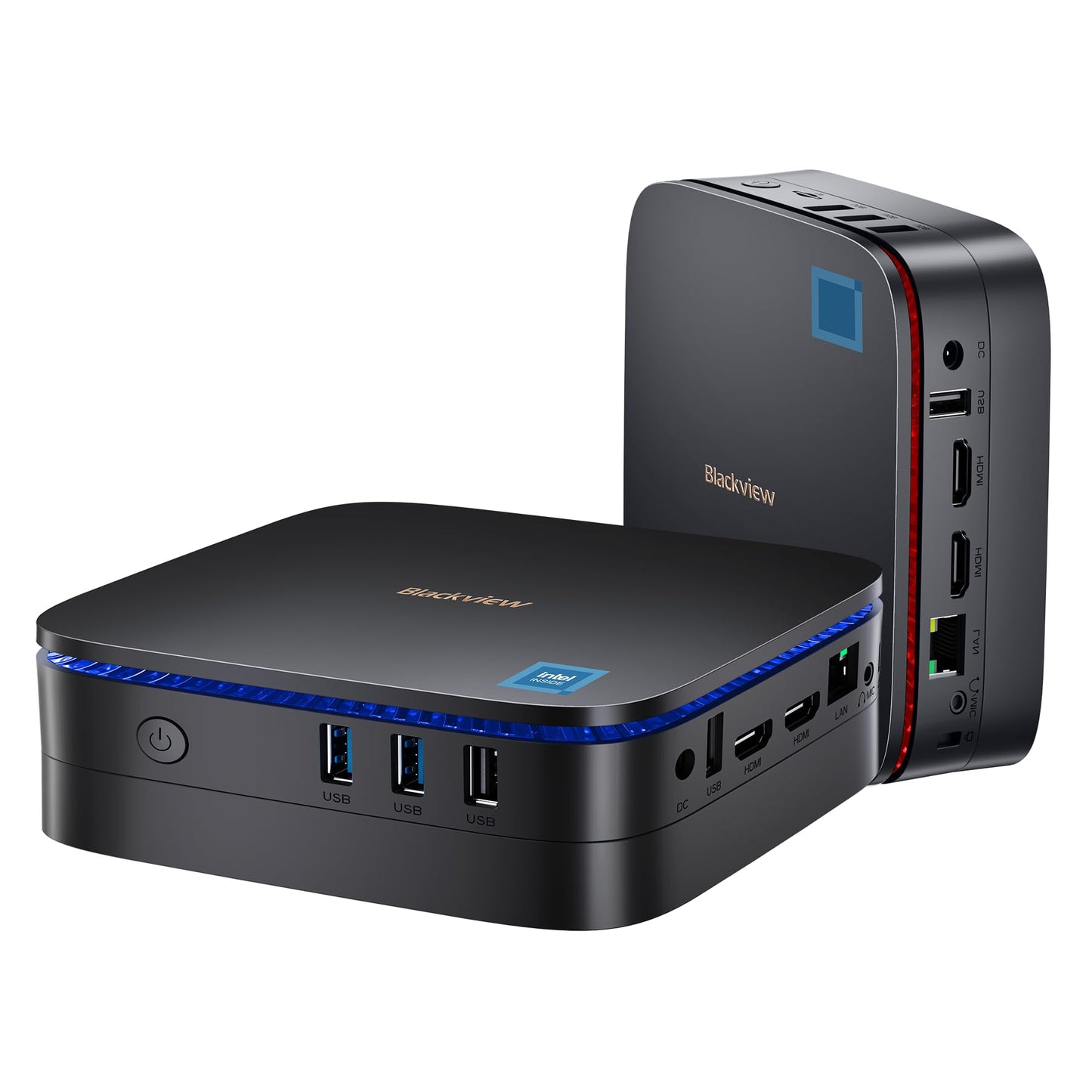 Blackview Mini PC, Intel 12th Gen N95 (up to 3.4GHz) Mini Computer Windows 11 with 16GB DDR4 RAM 1TB M.2 SSD, Mini Desktop PC, Mini Gaming PC 4K HD Dual HDMI, Gigabit Ethernet, 5G WiFi, Black