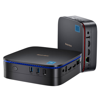 Blackview Mini PC, Intel 12th Gen N95 (up to 3.4GHz) Mini Computer Windows 11 with 16GB DDR4 RAM 1TB M.2 SSD, Mini Desktop PC, Mini Gaming PC 4K HD Dual HDMI, Gigabit Ethernet, 5G WiFi, Black