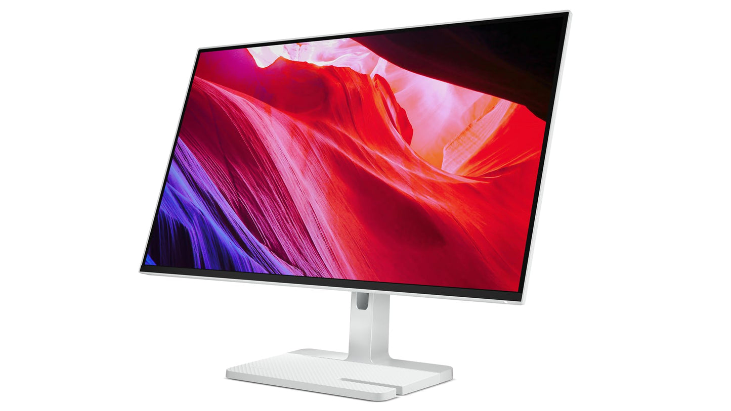 Lenovo L27h-4A | 27" QHD monitor | 2560x1440 | 100Hz | 350 nits | 1ms response time | USB-C docking station | HDMI | DisplayPort | IPS panel | integrated speakers | grey