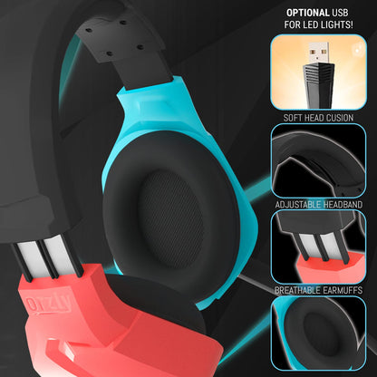 Gaming headset for PC PS5, PlayStation PS4, Xbox Series X | S, Xbox ONE, Nintendo Switch, laptop & Google Stadia. Stereo sound with noise-cancelling microphone - Hornet RXH-20 Tanami edition.