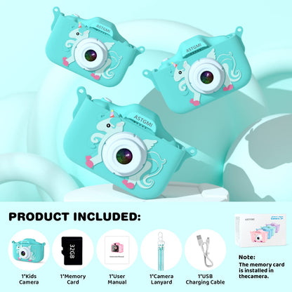 Children's camera, 2.0" display digital camera, for 3 4 5 6 7 8 9 10 11 12 year old boys and girls. 1080P HD anti-drop camera for birthday and Christmas gifts.
