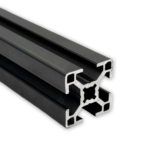 Aluminum profile 30x30 mm | Slot 8 | Length 1600 mm = 160 cm | black anodized E6/C35 | Aluminum profile | Slot profile | Lightweight | Mounting system