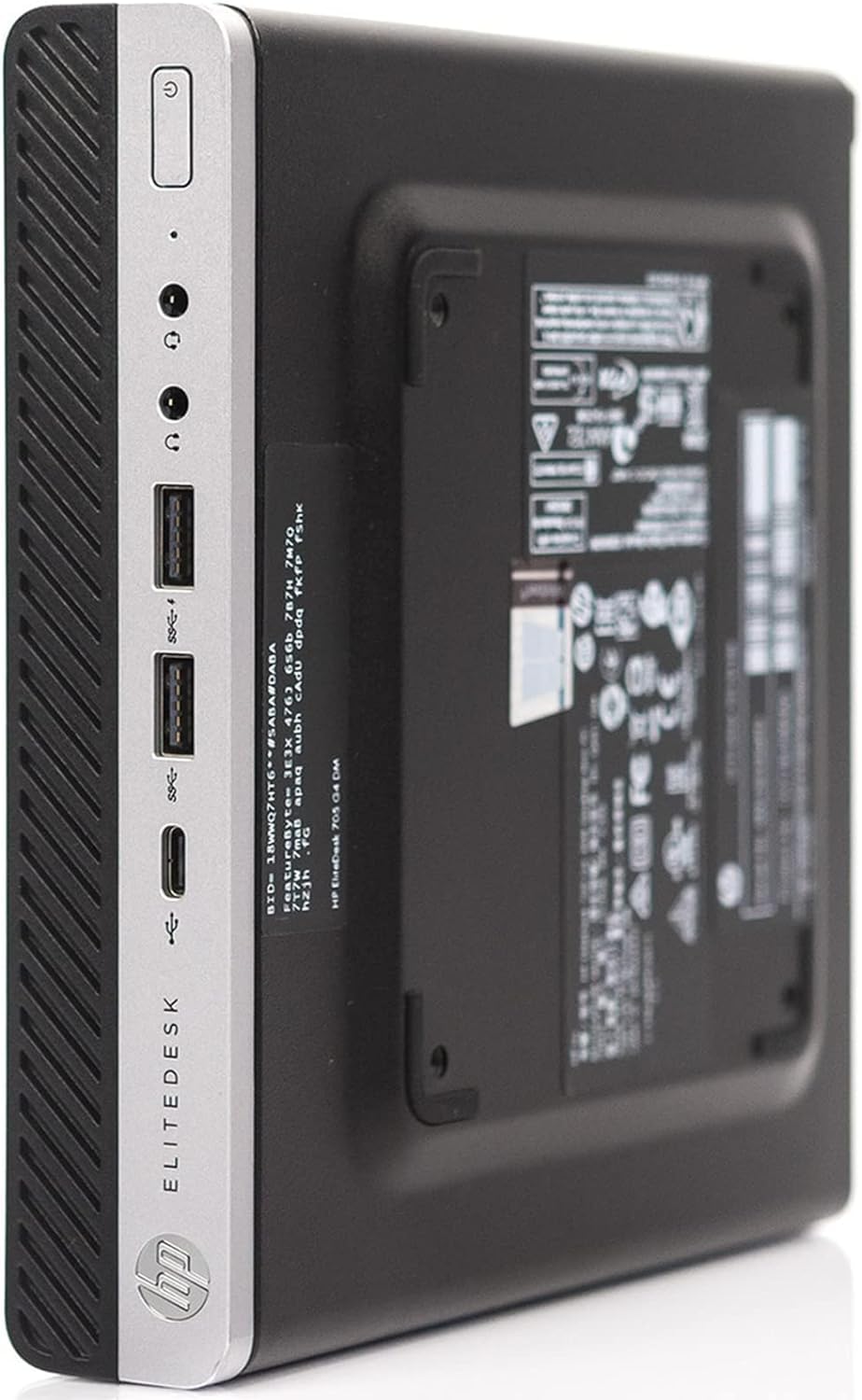 HP EliteDesk 705 G4 Mini PC Desktop, Windows 10 Pro Office 2021 AMD Ryzen 5 Pro 2400GE 3.20 GHz, RAM 16 GB SSD 240 GB (refurbished)