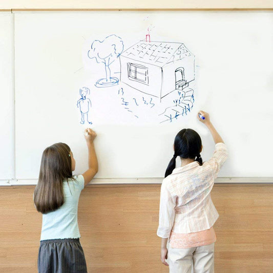 FENTIS whiteboard sticker self-adhesive wall decal plastic vinyl chalkboard dry erase message board sticker wall contact paper roll for kids home office 90x200cm
