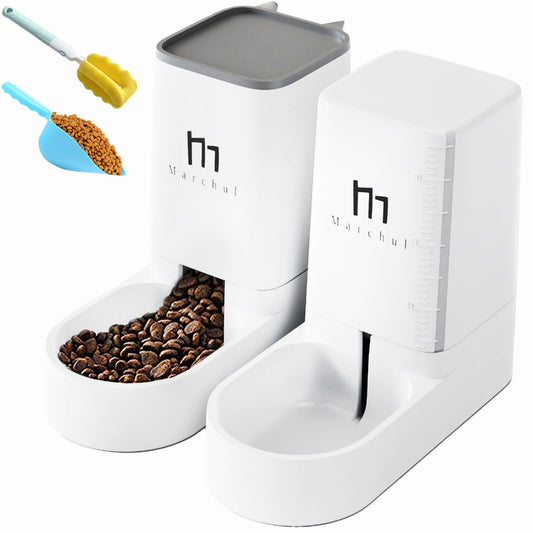 Marchul Automatic Feeder for small and medium-sized pets, 3.8L, travel feeder and water dispenser for dogs, cats, pets.