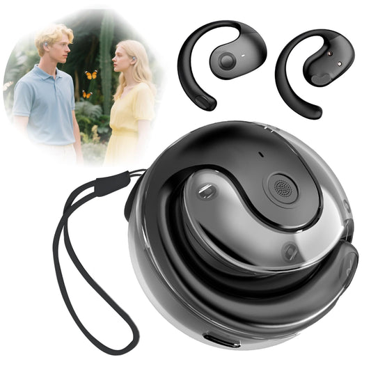 AI Headphone Translator - Enhanced language translation headphones in real time with app, Bluetooth 5.4 translator headphones, 3 translation modes real-time translator earphones for travel learning.