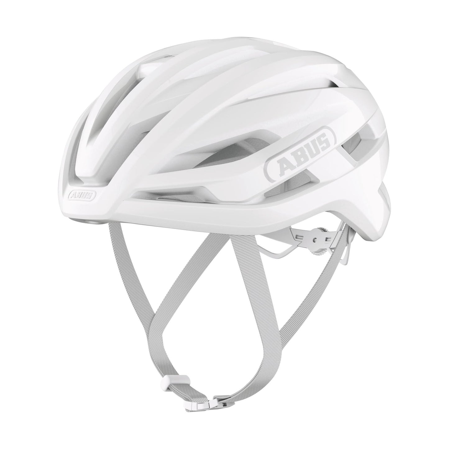 ABUS road bike helmet StormChaser ACE - Lightweight cycling helmet for road racing, gravel bike tours and cyclocross - for men and women - size M, Pure White