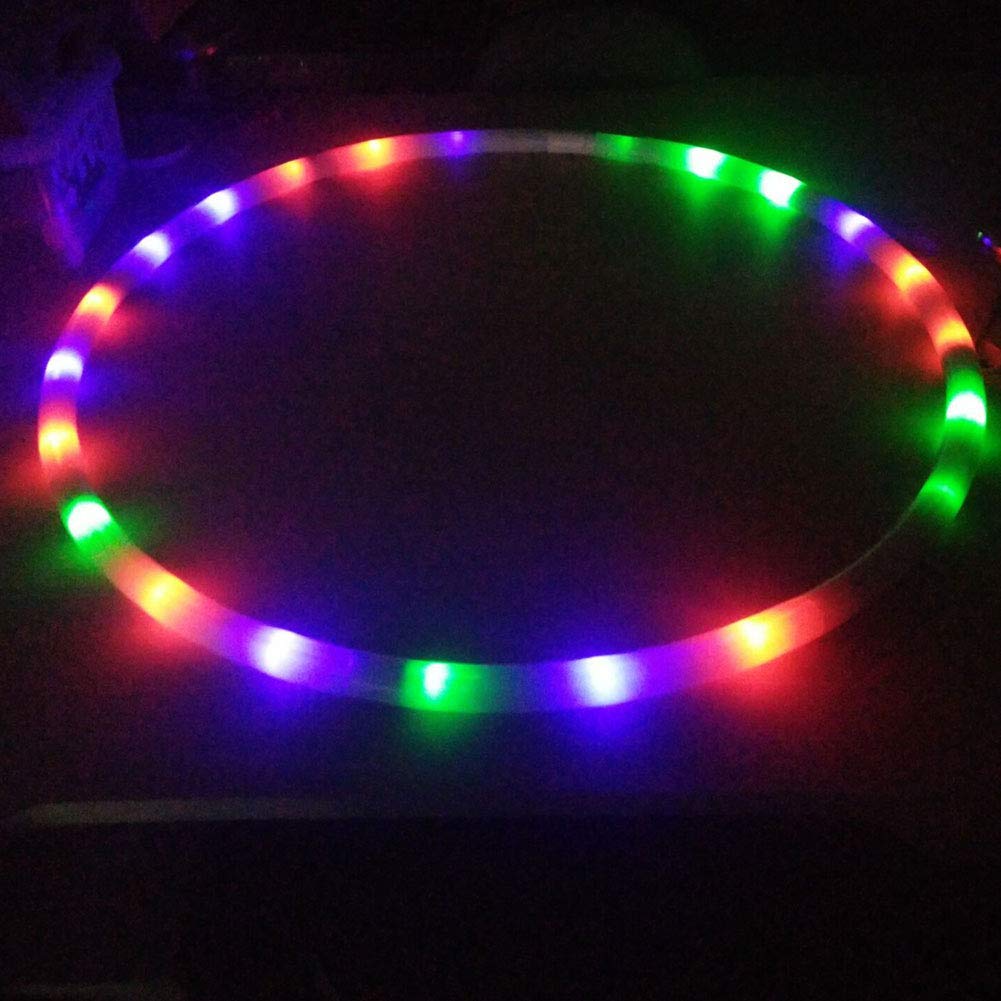 POHOVE LED Hula Hoop, Color Changing Hula Hoop, Various Glowing Hula Hoops for Adults, Multicolor, Dance Hoop, Weight Loss, Bodybuilding, Fitness