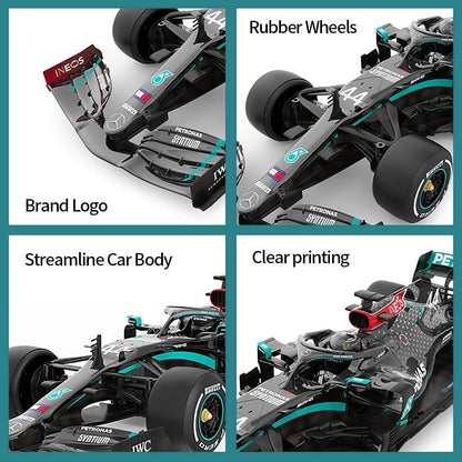 Mercedes F1 RC Car RASTAR 1/12 Mercedes AMG F1 W11 EQ Performance 2.4GHz Remote Control Car Officially Licensed Mercedes Benz Racing Toy Model Car for Kids Adults - Black