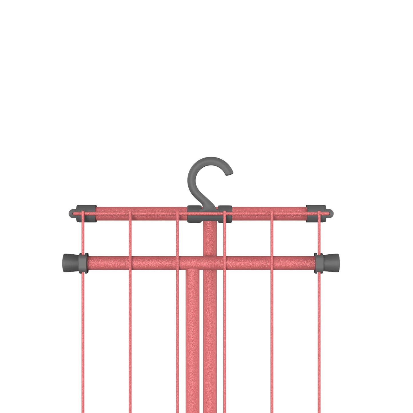 Tube clothes dryer Compact Rose – storage hooks - practical and sturdy - space-saving - 90x32x83 cm - 5.5 m drying area - Quality from Sweden's strongest clothes drying brand.