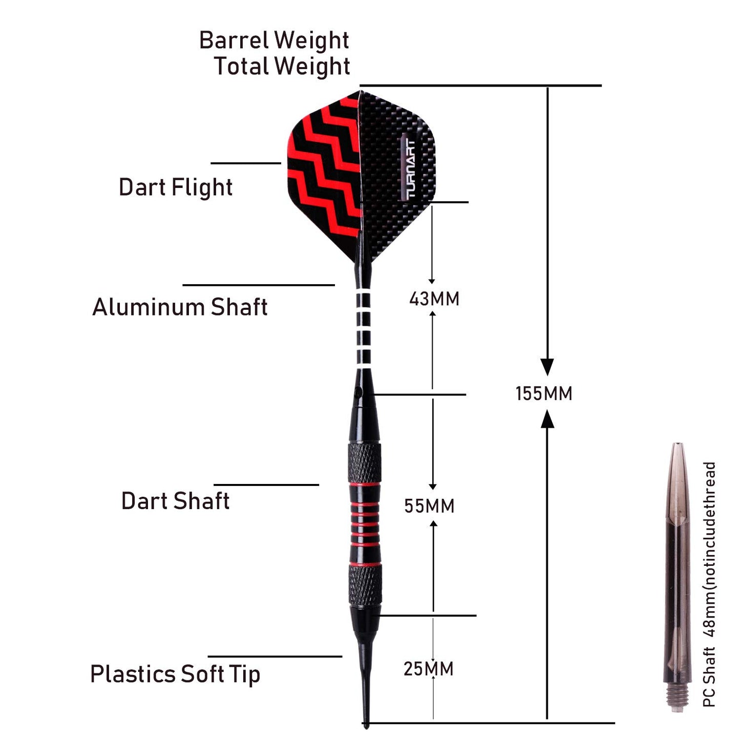 Soft tip darts set of 9 pieces weighing 18 grams, includes 50 extra dart tips, 20 rubber o-rings, 27 flights, and a 9 piece tool kit for electronic dartboards (tungsten).
