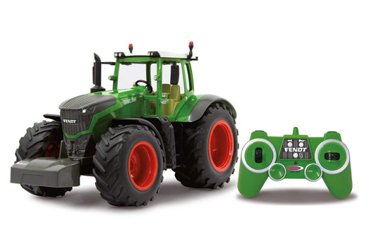 JAMARA 405035 - Fendt 1050 Vario 1:16 2.4GHz - RC tractor, engine sound (can be turned off), reverse warning sound, horn, shut-off function, 2-wheel drive, rubber tires, bright LEDs in front, turn signals, demo function.