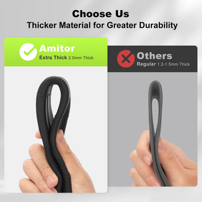 Amitor E Scooter inner tube 10x2.50 with 2 tire levers, 10 inch tube durable for Ninebot MAX G30D/G30D 2/G30/G30P/G30LP, 60/70-6.5 tube thickened with silver straight valve, 2PCS