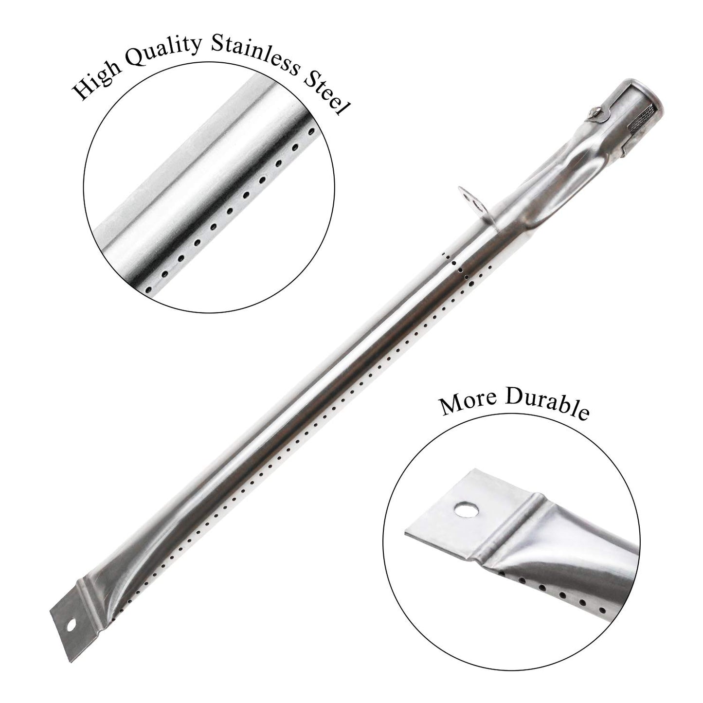 GFTIME 41.9cm Universal Burner Replacement for Enders Monroe 2010, Swiss, Broilmaster, Coobinox Flex, Enders Kansas, Napoleon Ultra Chef many grill models, stainless steel tube grill burner, 4 pieces.