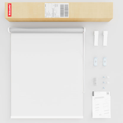 Schuette® blackout roller blind without drilling/with drilling 2in1 ● Thermo Roller Collection: Snowflake (White) ● 30 x 150 cm (Width x Height) ● Suprafix clamp roller blind = clamp fix 2.0 ● 60s installation with video