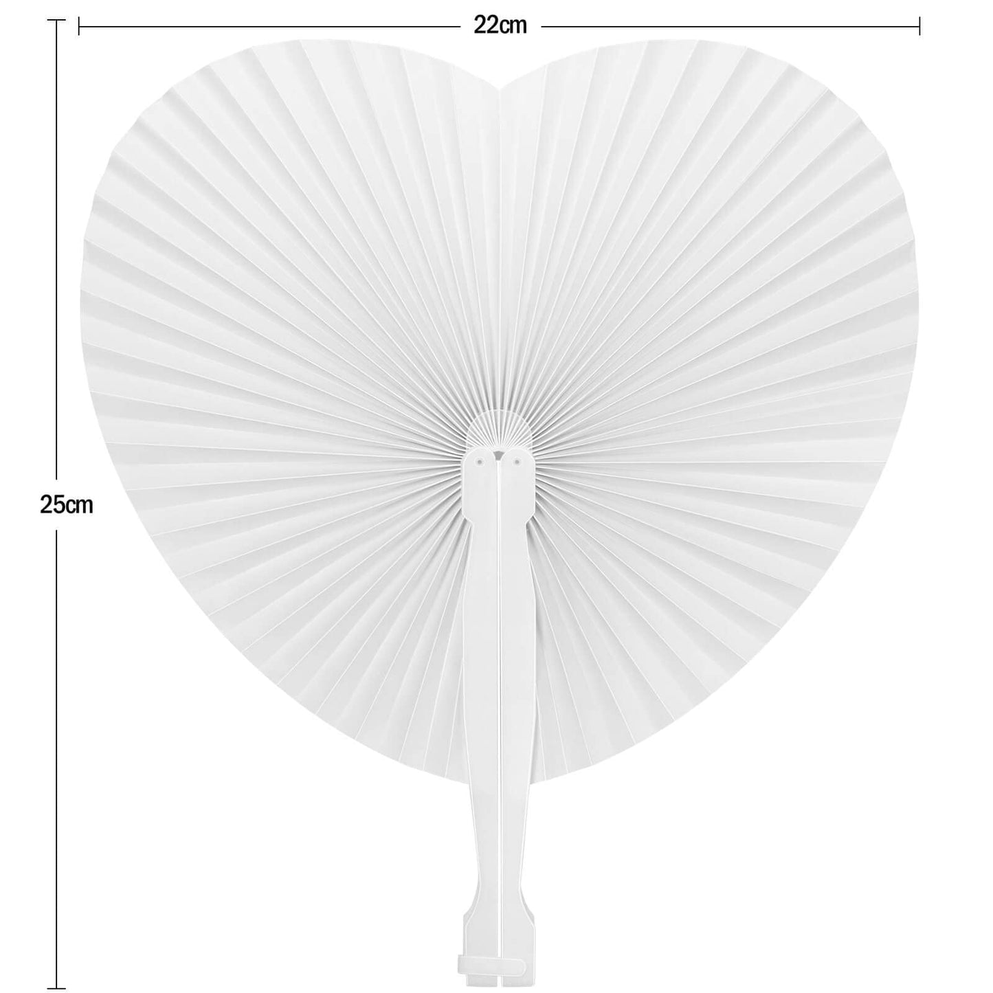 72 Pieces Fans Wedding Heart Hand Fans White Wedding Guests Gift Wedding Decoration Wedding Favors Paper Fans for Wedding