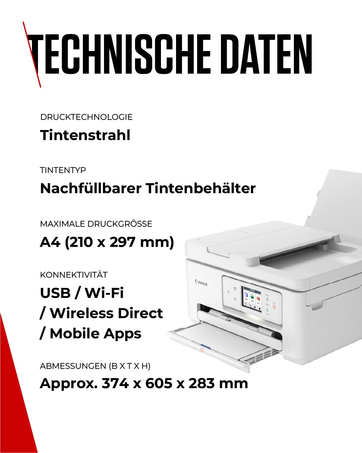 Canon PIXMA TS7750i Series - All-in-One printer, copier & scanner for home use | Wireless for easy printing from your smartphone | Canon printer for home with PIXMA Print Plan