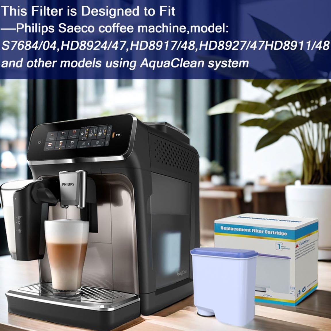 Aqua Clean Filter Philips water filter coffee machine Compatible with Philips Aqua Clean Filter CA6903/10 CA6903/22 CA6707/20 (10 pieces)