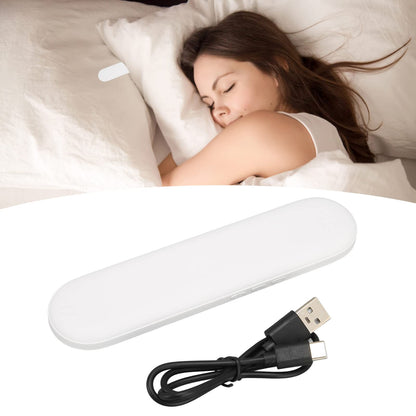 Pillow speaker Bluetooth pillow speaker ABS Bluetooth pillow speaker Portable bone conduction sleep speaker with stereo bass for deep sleep (White)