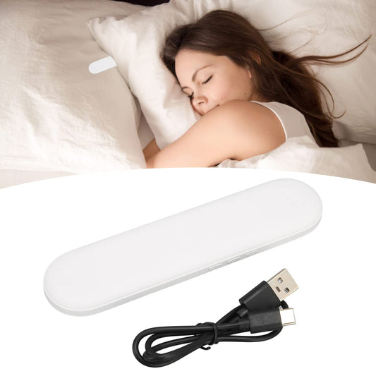 Pillow speaker Bluetooth pillow speaker ABS Bluetooth pillow speaker Portable bone conduction sleep speaker with stereo bass for deep sleep (White)