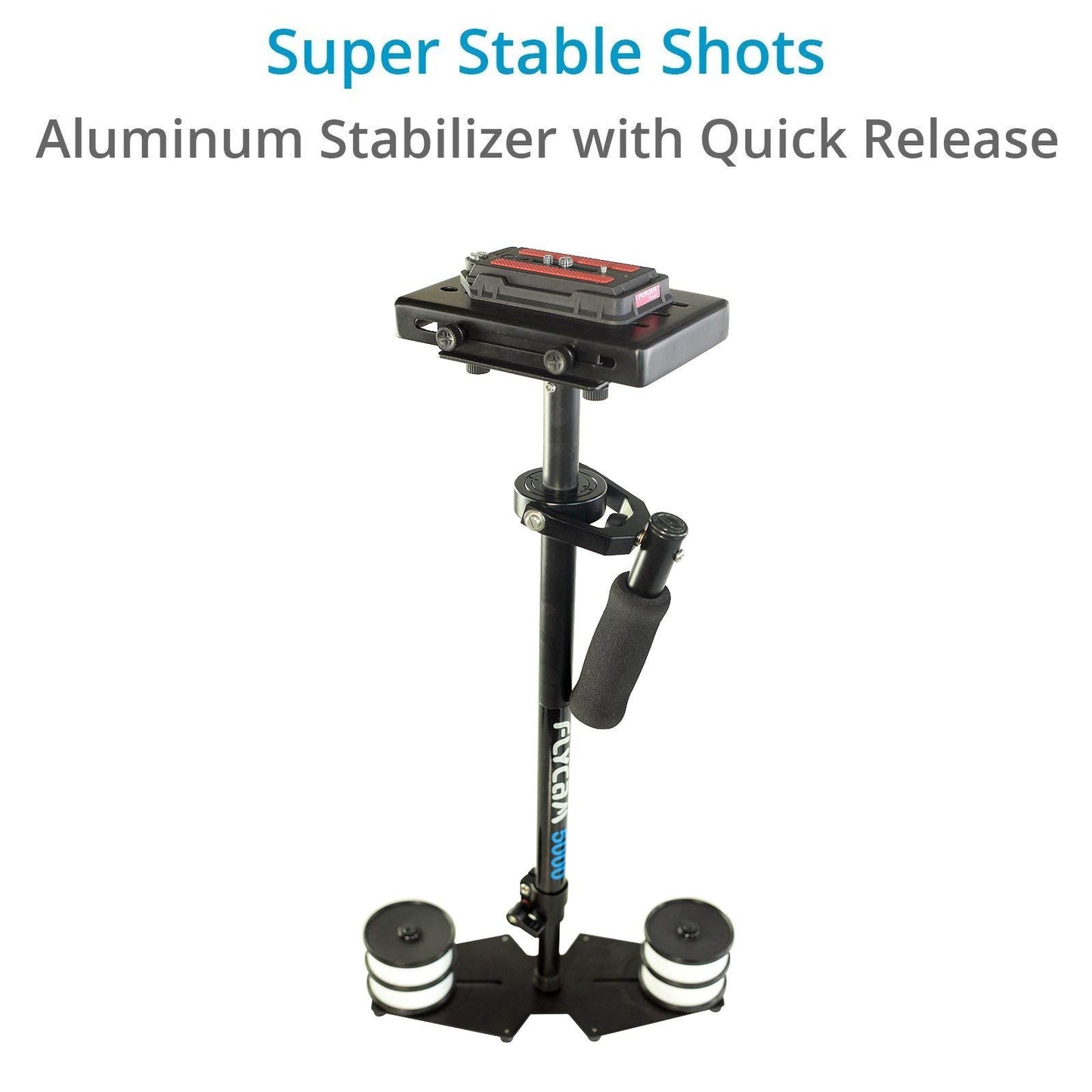 FLYCAM 5000 Video Camera Stabilizer with Comfort Arm and Steadycam Vest + FREE Table Clamp | Stabilization System for DSLR Camcorders up to 5kg/11lbs (FLCM-CMFT-KIT)