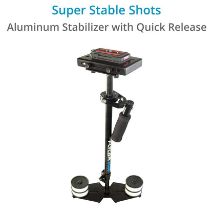 FLYCAM 5000 Video Camera Stabilizer with Comfort Arm and Steadycam Vest + FREE Table Clamp | Stabilization System for DSLR Camcorders up to 5kg/11lbs (FLCM-CMFT-KIT)